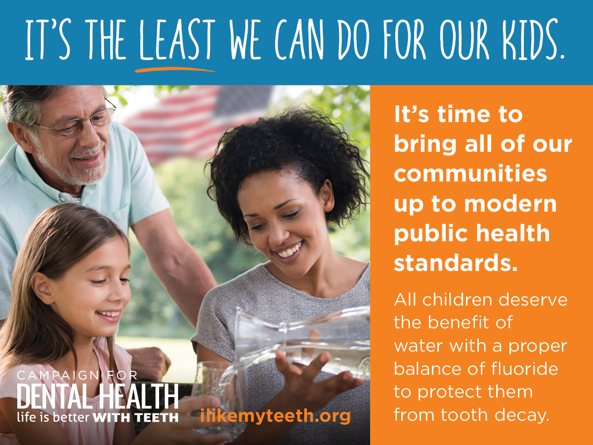 community water fluoridation is good for our children's teeth