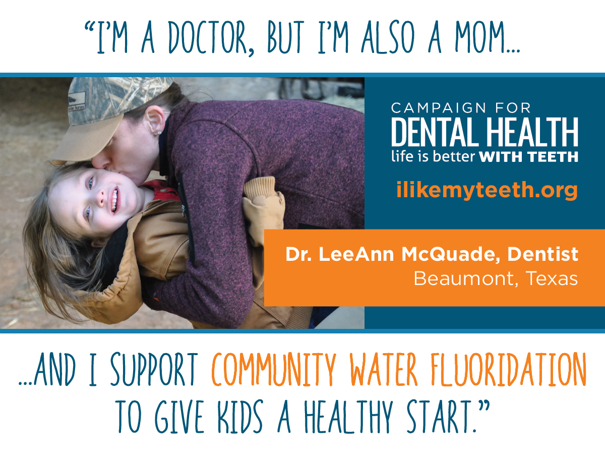pro-fluoride dentist and mother