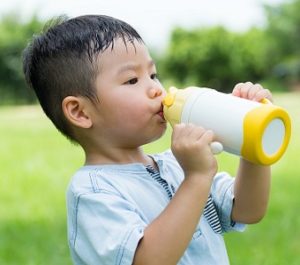 Toddler Drinking Water